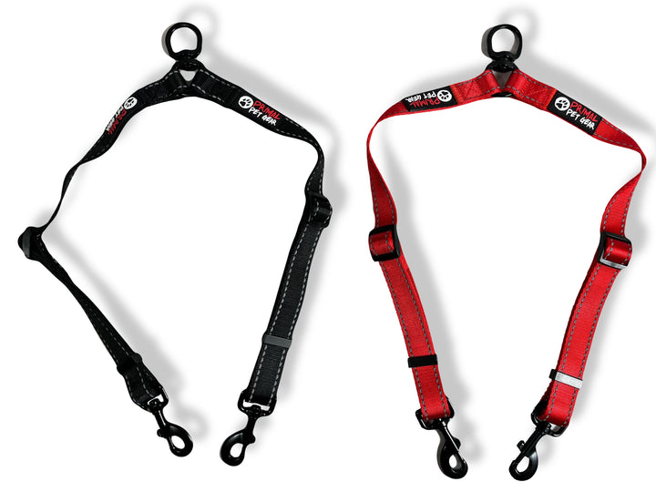 Double Dog Leash Coupler - Walk and Control 2 Dogs Easily