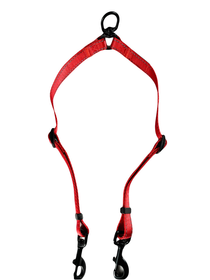 Double Dog Leash Coupler - Walk and Control 2 Dogs Easily