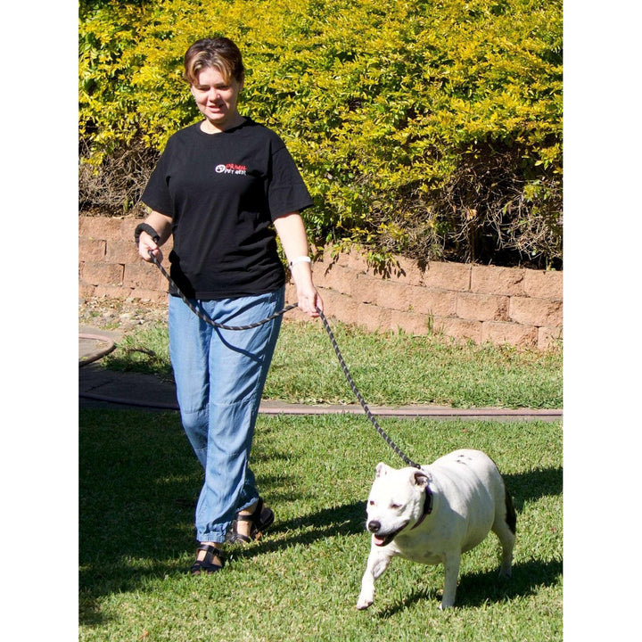 Primal Pet Gear Rope Leash, 5ft Long, Heavy Duty, 2.5cm Thick with Metal Covers - Primal Pet Gear