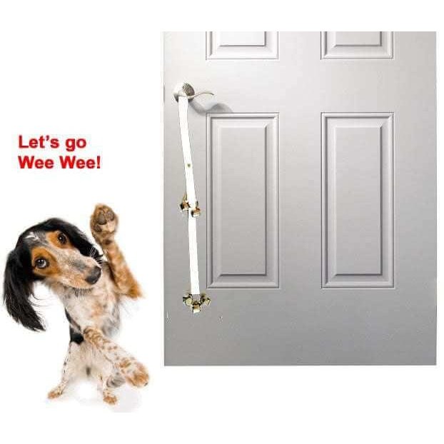 Bell on door for puppy training best sale