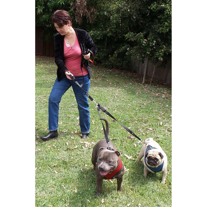 Double Dog Leash Coupler - Walk and Control 2 Dogs Easily - Primal Pet Gear