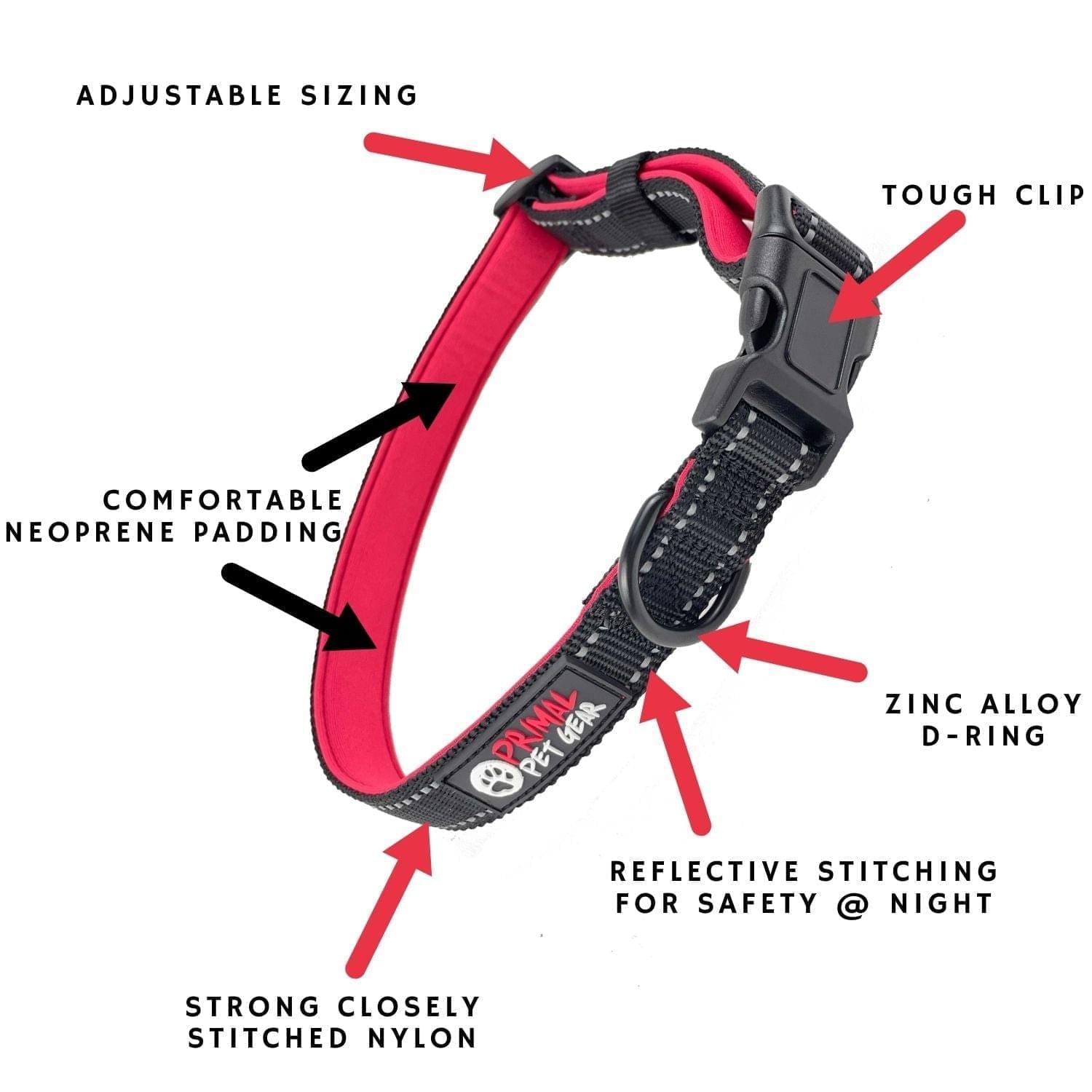 Primal Pet Gear Tough Dog and Puppy Collars